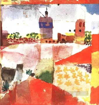  abstracto - Hammamet con mezquita Expresionismo abstracto